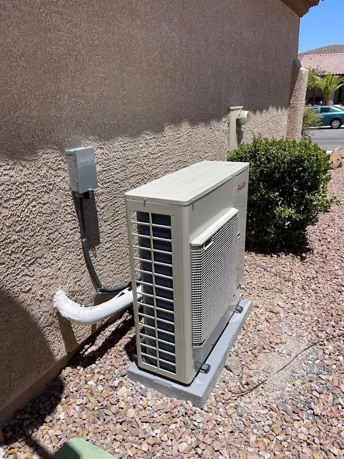 Residential air conditioning condenser unit in Ulster